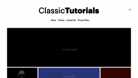 What Classictutorials.com website looked like in 2020 (4 years ago)