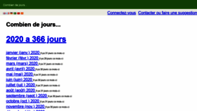 What Combiendejours.fr website looked like in 2020 (4 years ago)