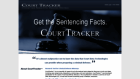 What Courttracker.com website looked like in 2020 (4 years ago)