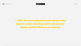 What Cumba.co website looked like in 2020 (4 years ago)