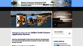 What Commerce.gov.lc website looked like in 2020 (4 years ago)