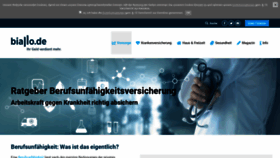 What Check-berufsunfaehigkeit.de website looked like in 2020 (4 years ago)
