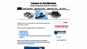 What Careersinarchitecture.wordpress.com website looked like in 2020 (4 years ago)
