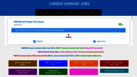 What Careersarkarijobs.com website looked like in 2020 (4 years ago)