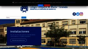 What Ciamariagranada.org website looked like in 2020 (4 years ago)