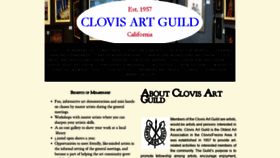 What Clovisartguild.com website looked like in 2020 (4 years ago)