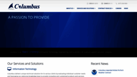 What Columbususa.com website looked like in 2020 (4 years ago)