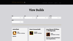What Classicwowbuilds.com website looked like in 2020 (4 years ago)