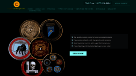 What Customchallengecoins.net website looked like in 2020 (5 years ago)