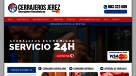 What Cerrajerosjerez.pro website looked like in 2020 (4 years ago)