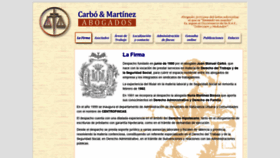 What Carboymartinezabogados.es website looked like in 2020 (4 years ago)