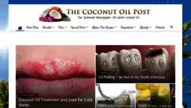 What Coconutoilpost.com website looked like in 2020 (4 years ago)