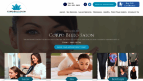 What Corpobellosalonandspa.com website looked like in 2020 (4 years ago)