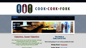 What Cookcorkandfork.com website looked like in 2020 (4 years ago)
