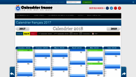 What Calendrier-france.fr website looked like in 2020 (4 years ago)