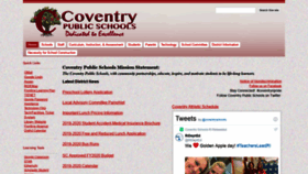 What Coventryschools.net website looked like in 2020 (4 years ago)