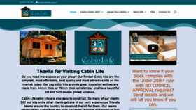 What Cabinlife.com.au website looked like in 2020 (4 years ago)