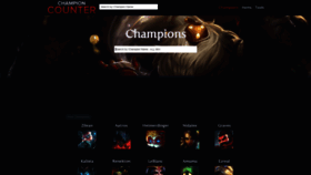 What Championcounter.com website looked like in 2020 (4 years ago)