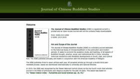 What Chinesebuddhiststudies.org website looked like in 2020 (4 years ago)