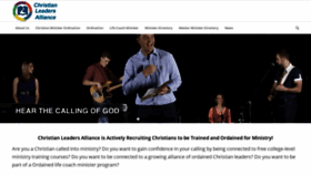 What Christianleadersalliance.org website looked like in 2020 (4 years ago)