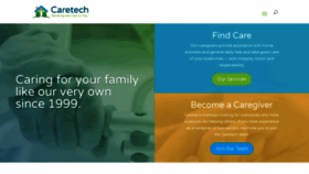 What Caretechinc.com website looked like in 2020 (4 years ago)