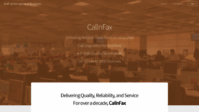 What Callnfax.com website looked like in 2020 (4 years ago)