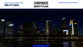 What Corporatebenefitplans.com website looked like in 2020 (4 years ago)