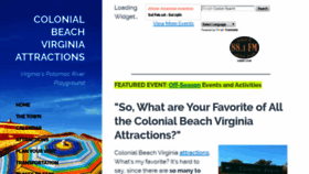 What Colonial-beach-virginia-attractions.com website looked like in 2020 (4 years ago)