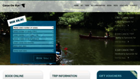 What Canoethewye.co.uk website looked like in 2020 (4 years ago)