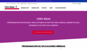 What Ceroideas.es website looked like in 2020 (4 years ago)