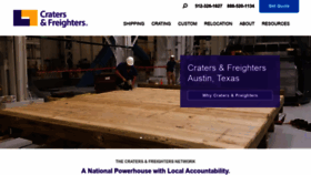 What Cratersandfreightersaustin.com website looked like in 2020 (4 years ago)