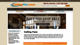 What Ceilingfan.com website looked like in 2020 (4 years ago)
