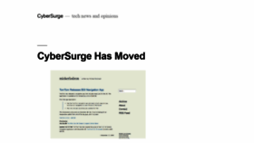 What Cybersurge.org website looked like in 2020 (4 years ago)