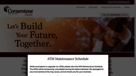 What Cornerstonebank.com website looked like in 2020 (4 years ago)