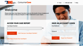 What Consumercare.bigreport.com website looked like in 2020 (4 years ago)