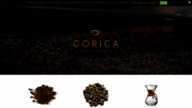 What Corica.be website looked like in 2020 (4 years ago)