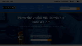 What Carfax.si website looked like in 2020 (4 years ago)