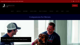 What Companionsforheroes.org website looked like in 2020 (4 years ago)