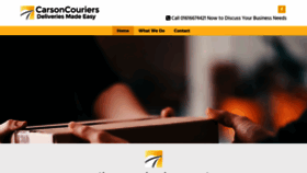 What Carsoncouriers.com website looked like in 2020 (4 years ago)