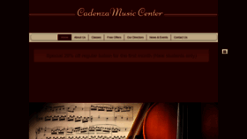 What Cadenzamusiccenter.com website looked like in 2020 (4 years ago)