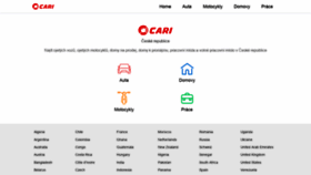 What Cari.cz website looked like in 2020 (4 years ago)
