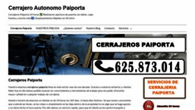 What Cerrajerospaiporta.es website looked like in 2020 (4 years ago)