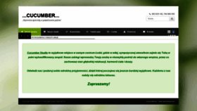 What Cucumber-studio.pl website looked like in 2020 (4 years ago)
