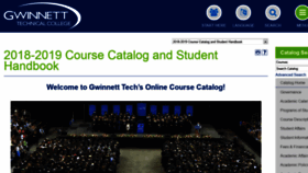 What Catalog.gwinnetttech.edu website looked like in 2020 (4 years ago)
