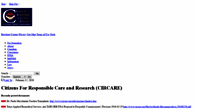 What Circare.org website looked like in 2020 (4 years ago)