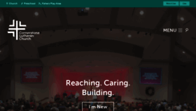 What Cornerstonelutheran.church website looked like in 2020 (4 years ago)