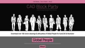 What Cadblockparty.com website looked like in 2020 (4 years ago)