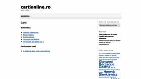 What Cartionline.ro website looked like in 2020 (4 years ago)