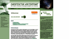 What Christentum-hinterfragt.de website looked like in 2020 (4 years ago)