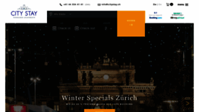 What Citystay.ch website looked like in 2020 (4 years ago)